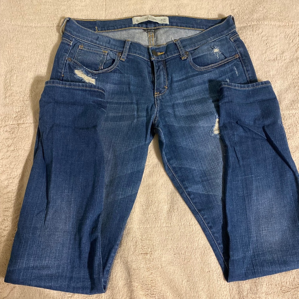 Abercrombie & Fitch Womens Brett Jeans Long